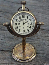 Engraved Antique Table Desk Clock For Gift ACP07